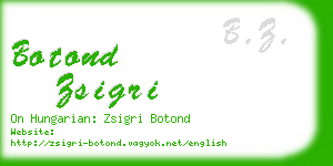 botond zsigri business card